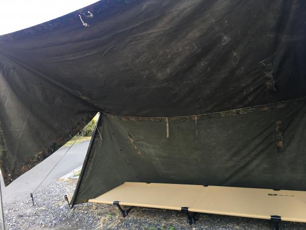 ドイツ軍放出品 テントセット 軍幕 Flecktarn フレクター迷彩 ポンチョ