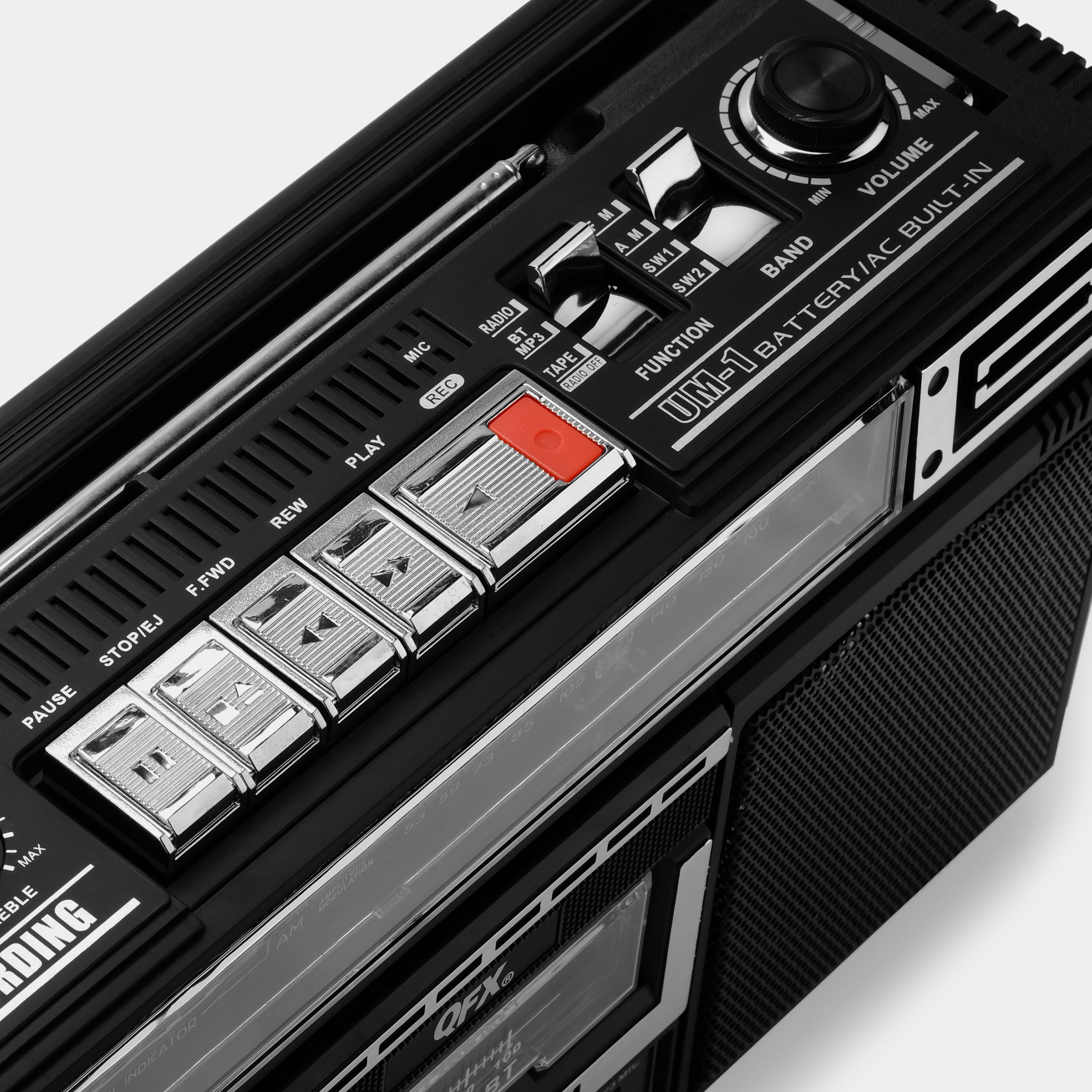 QFX J-220BT ReRun X Cassette Boombox With Bluetooth