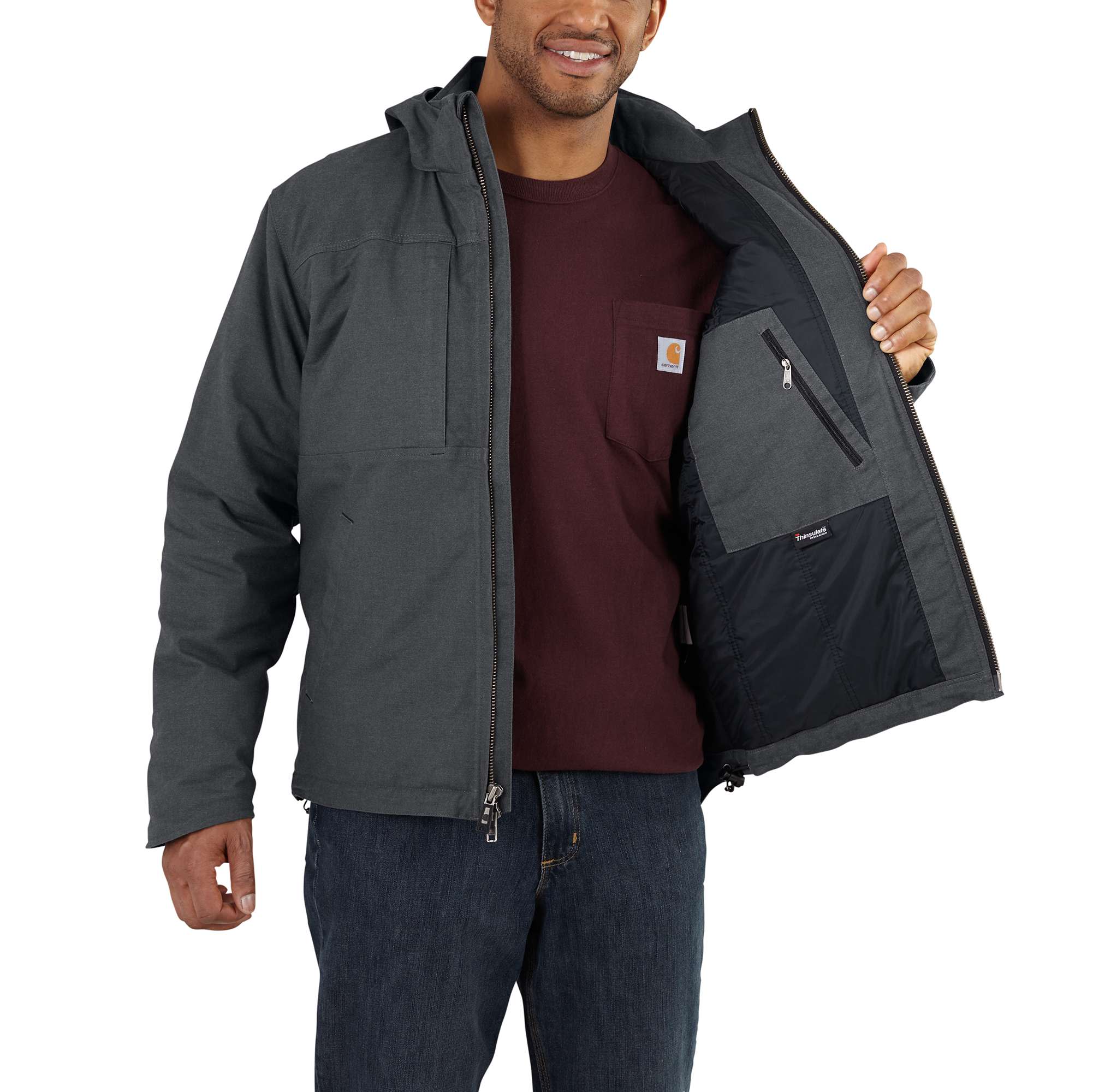 Full Swing® Loose Fit Quick Duck Insulated Jacket - 3 Warmest