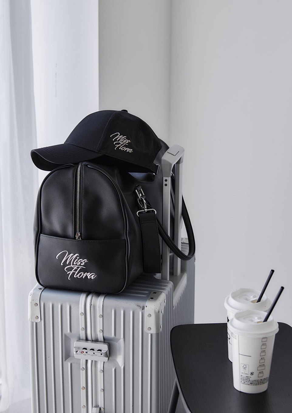 Riu Leather traveling bag キルティング ボストンバッグ Leather