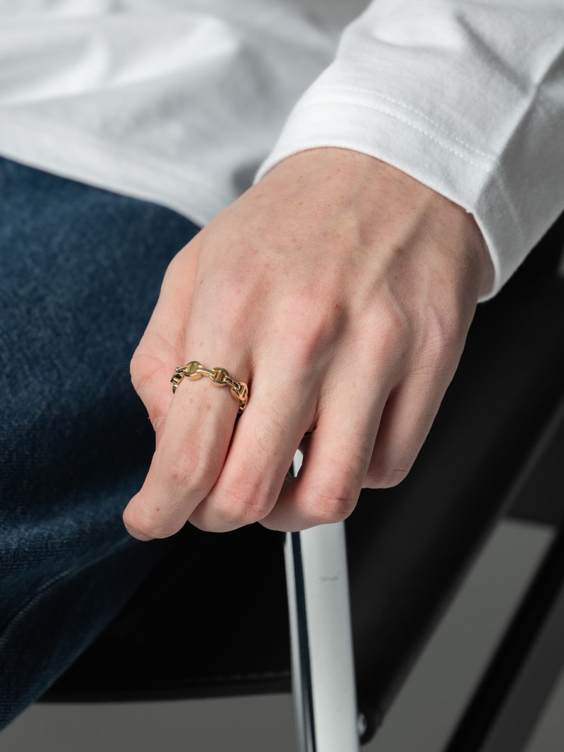 デイム トライリンク リング（イエローゴールド）｜HOORSENBUHS