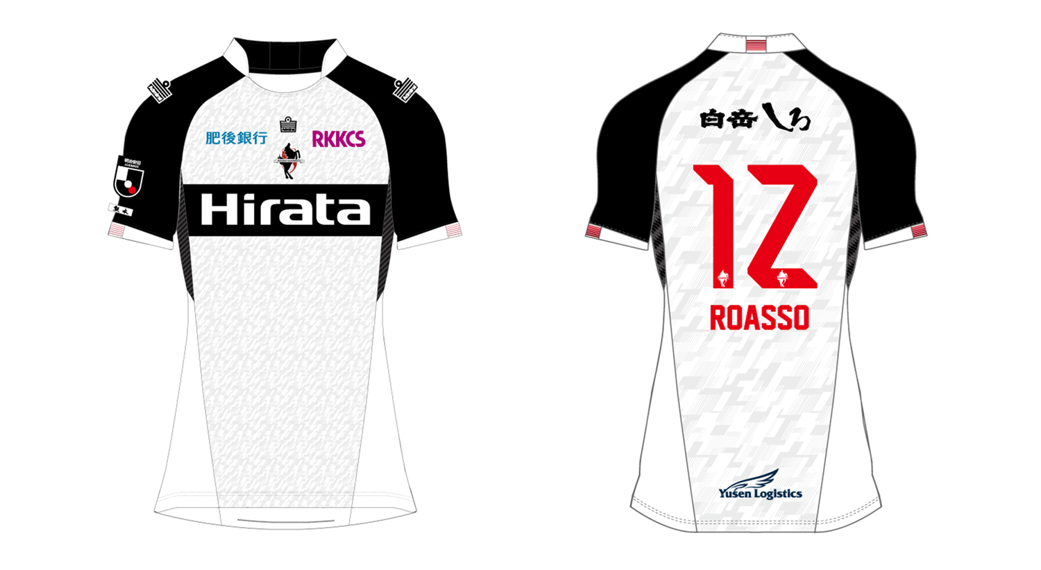 ロアッソ熊本ユニフォーム上下（選手着用モデル）M ネームタオル付き