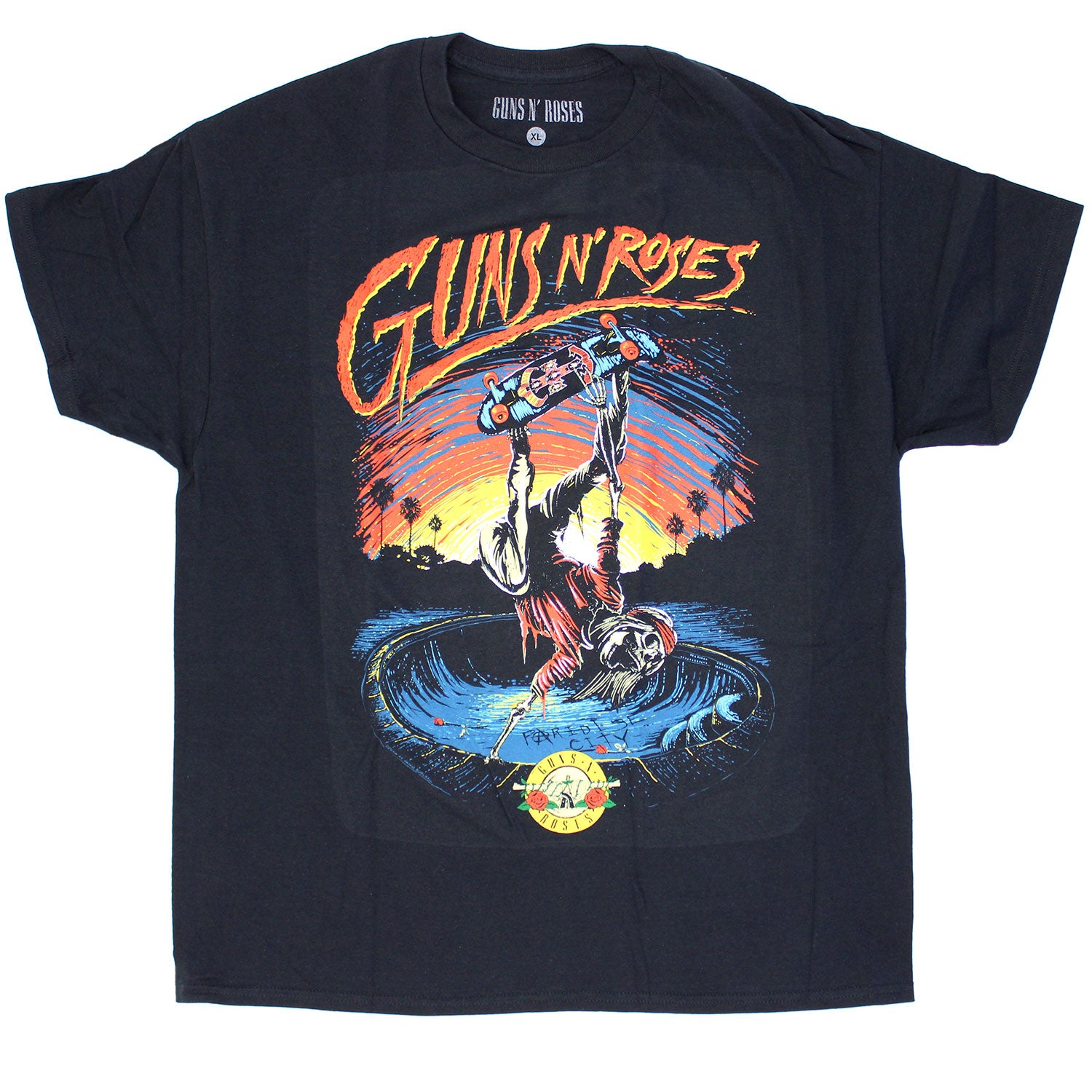 Guns N Roses Skate Tee T-shirt 377076 | Rockabilia Merch Store
