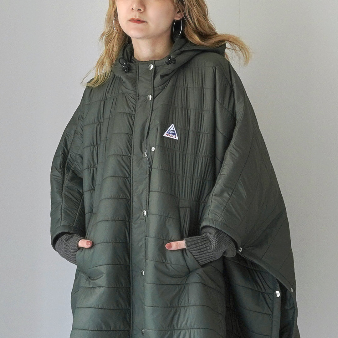 ケープハイツポーラテック ポンチョネイビーフード