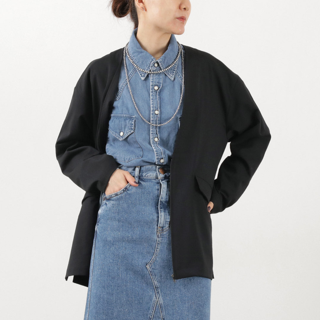 50％OFF】JOHNBULL（ジョンブル） 37.5 ノーカラー ZIP ジャケット