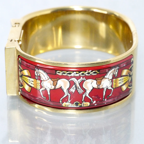 HERMES ロケ エマイユバングルウォッチ（赤系） – Vintage Shop Rococo