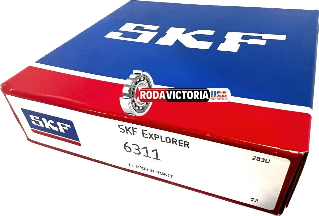 SKF 6311 Deep Groove Ball Bearing, Open, No Seals 55x120x29 mm