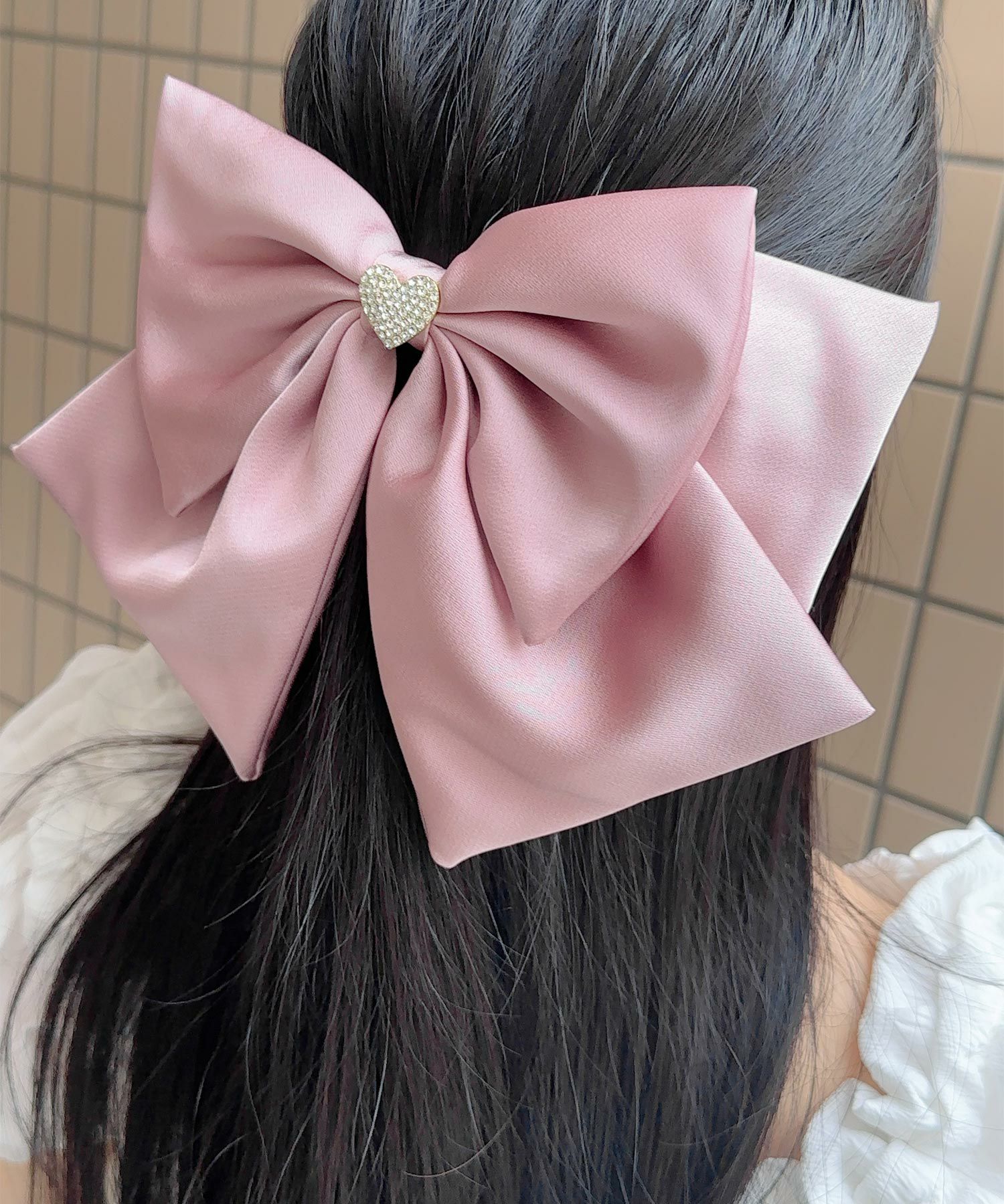 ビジューハートリボンバレッタ | Rlab store