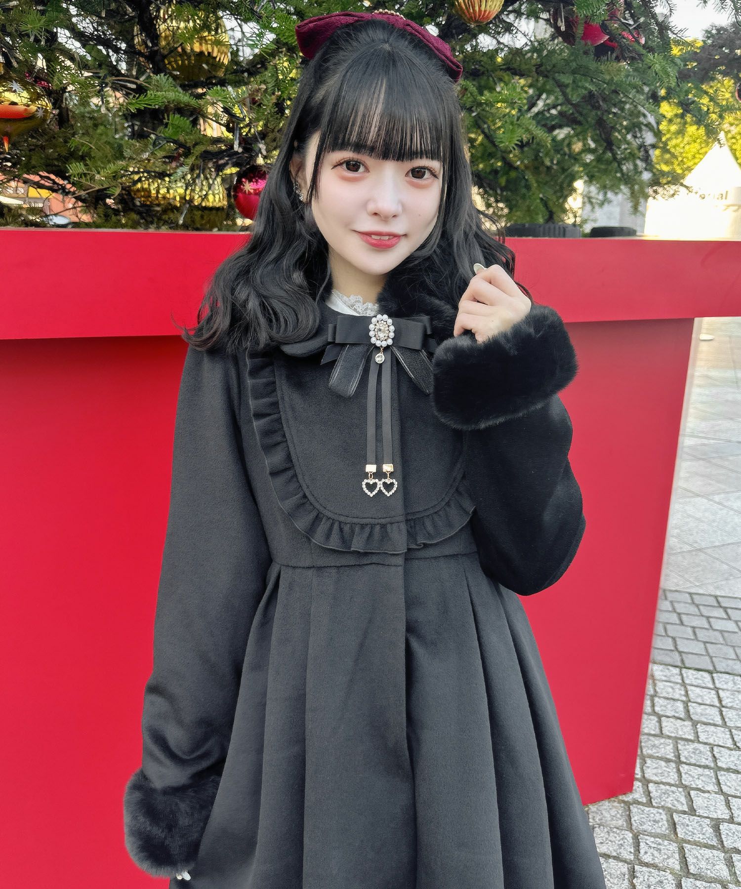 ブローチ付ドーリーコート | Rlab store