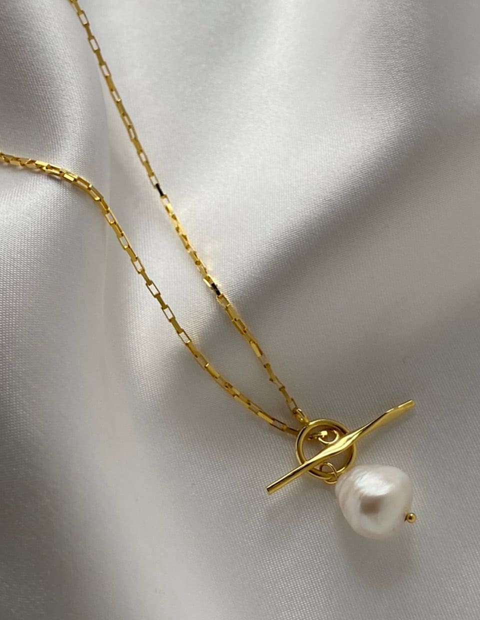 バロックパール マンテルネックレス SV925 – 金属アレルギー対応の