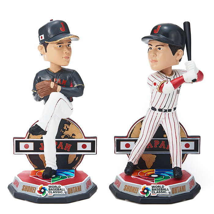 激レア】【最新型実物】大谷翔平 ボブルヘッド 贋作&本物 2体セット