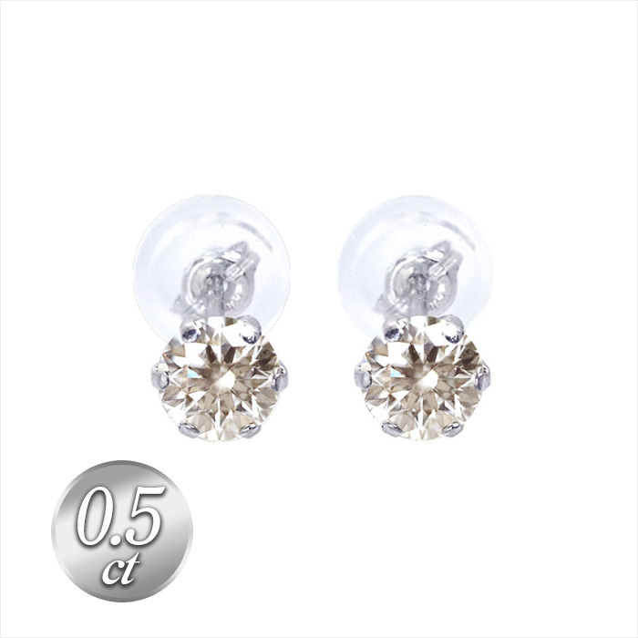 プラチナ合計0.5cダイヤモンドスタッドピアス | 999-400488 | 【公式