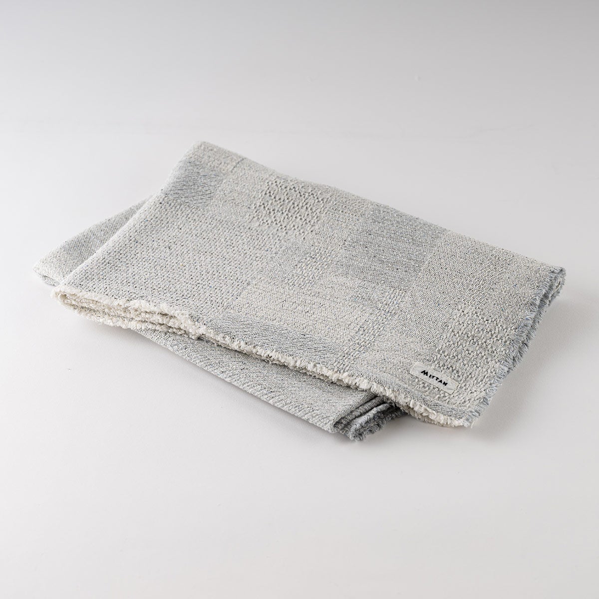 中わた刺し子織ブランケット 大