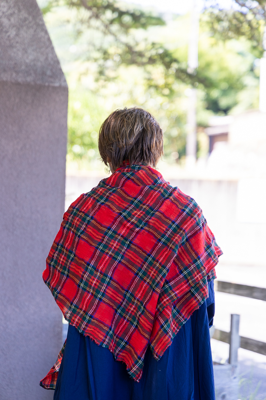 Veritecoeur「Checked Gauze Stole」ガーゼストール - SUSCON + RUSTIC