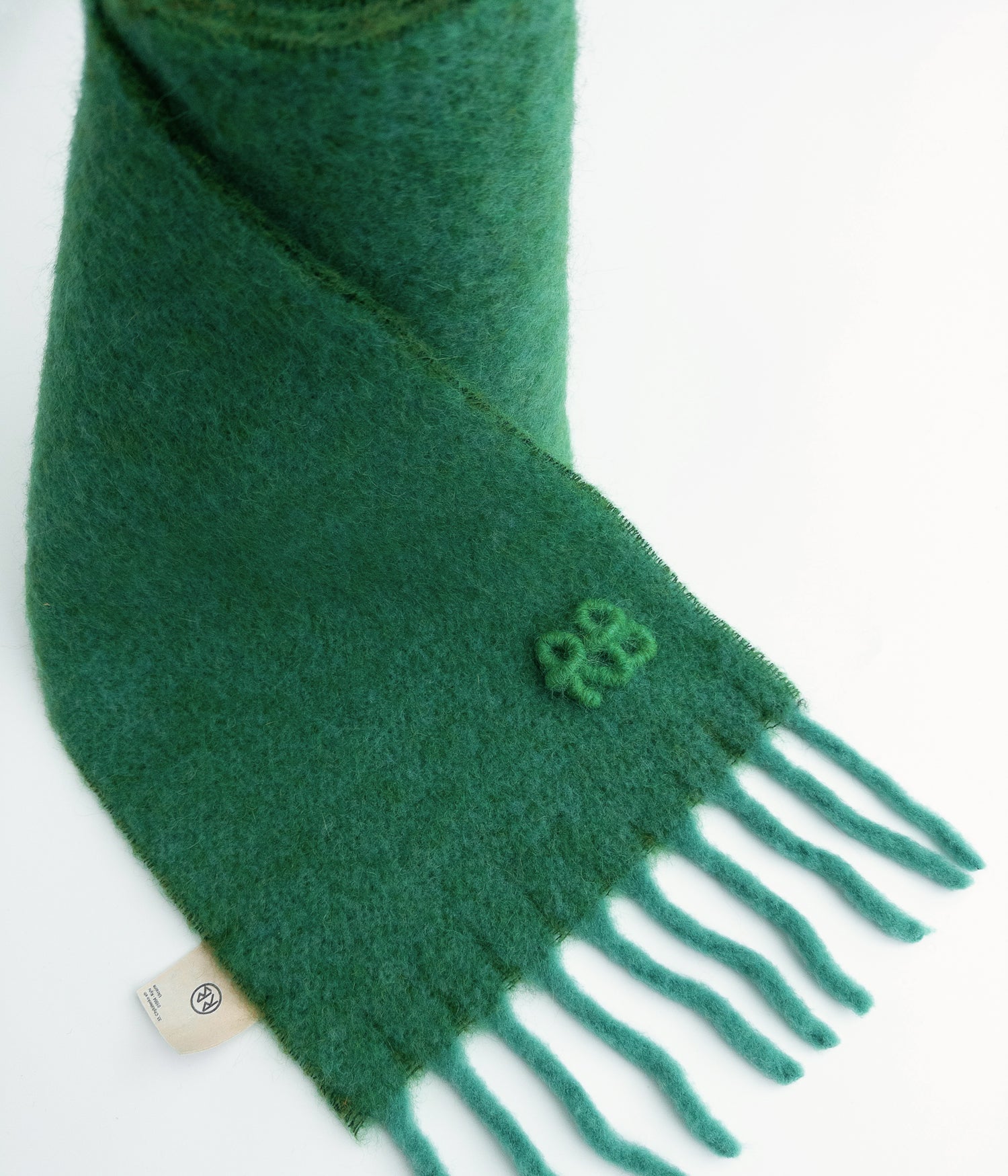 Fringed Alpaca-blend Scarf Mid • Ruslan Baginskiy Hats