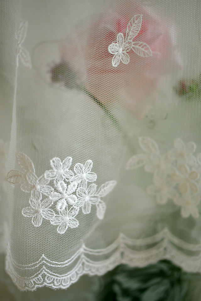 チュールカフェカーテン