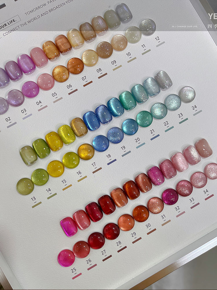 YEDING エコフレンドリー36色キャットアイUVジェルアートキット