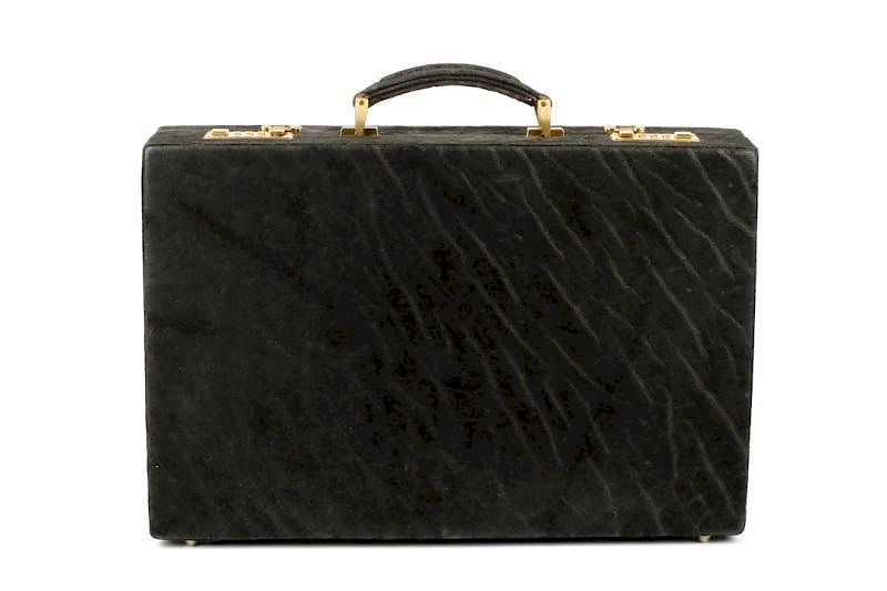 Vintage Swiss Amiet Elephant Briefcase sold at auction on 22nd