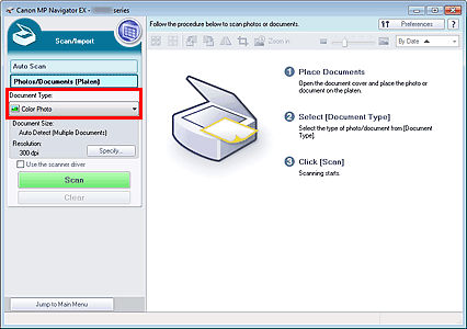 Scanning Photos and Documents - MG2120 (Windows)