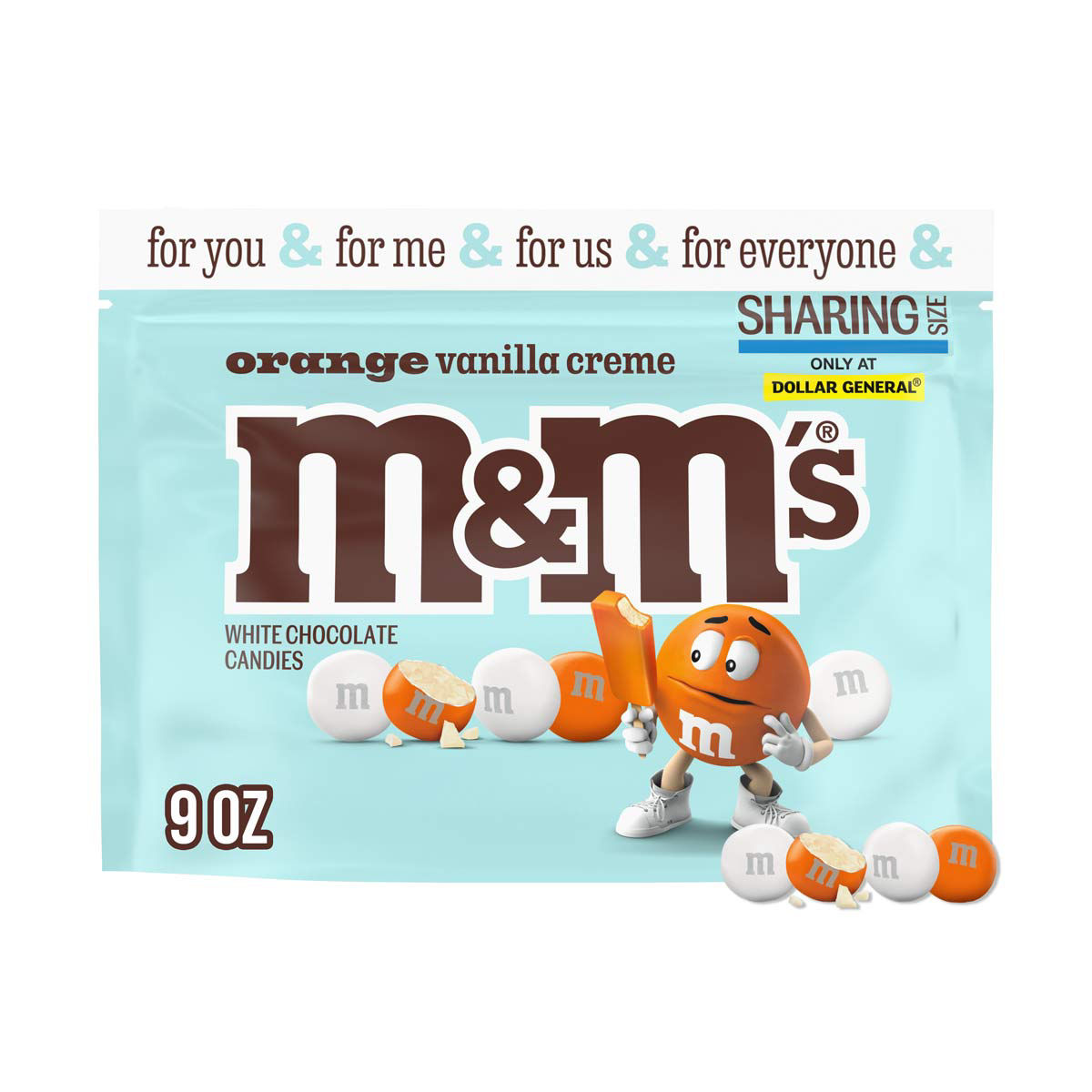 Buy M&M'S Orange Vanilla Crème White Chocolate Candy, Sharing Size