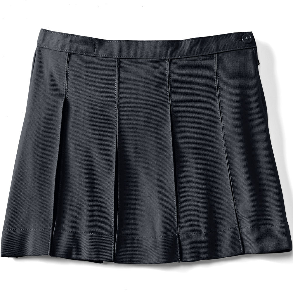 Girls Box Pleat Skirt Above the Knee | Lands' End
