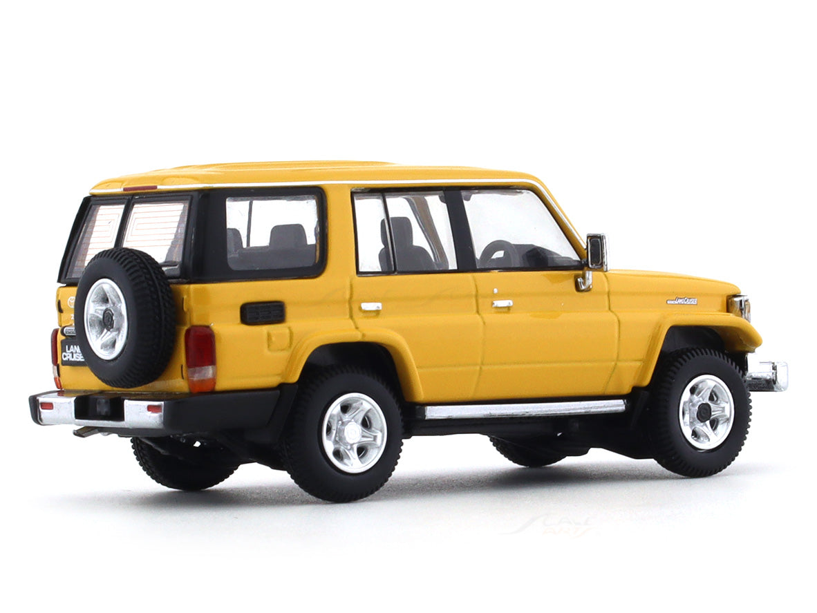2001 Toyota Land Cruiser 70 ZX yellow 1:64 Hobby Japan diecast