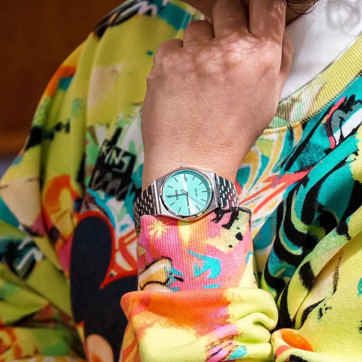 Casio Vintage Blue Watch Tiffany MTP-B145D-2A1V