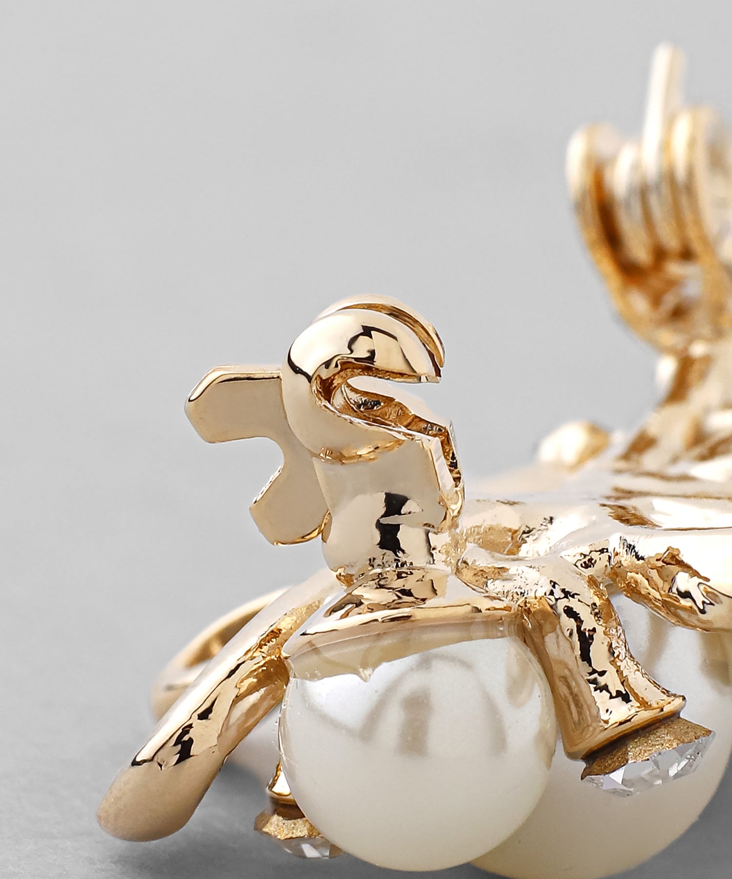 ANEMONE】パール×ビジューミニブローチ｜アネモネ・シエナロゼ