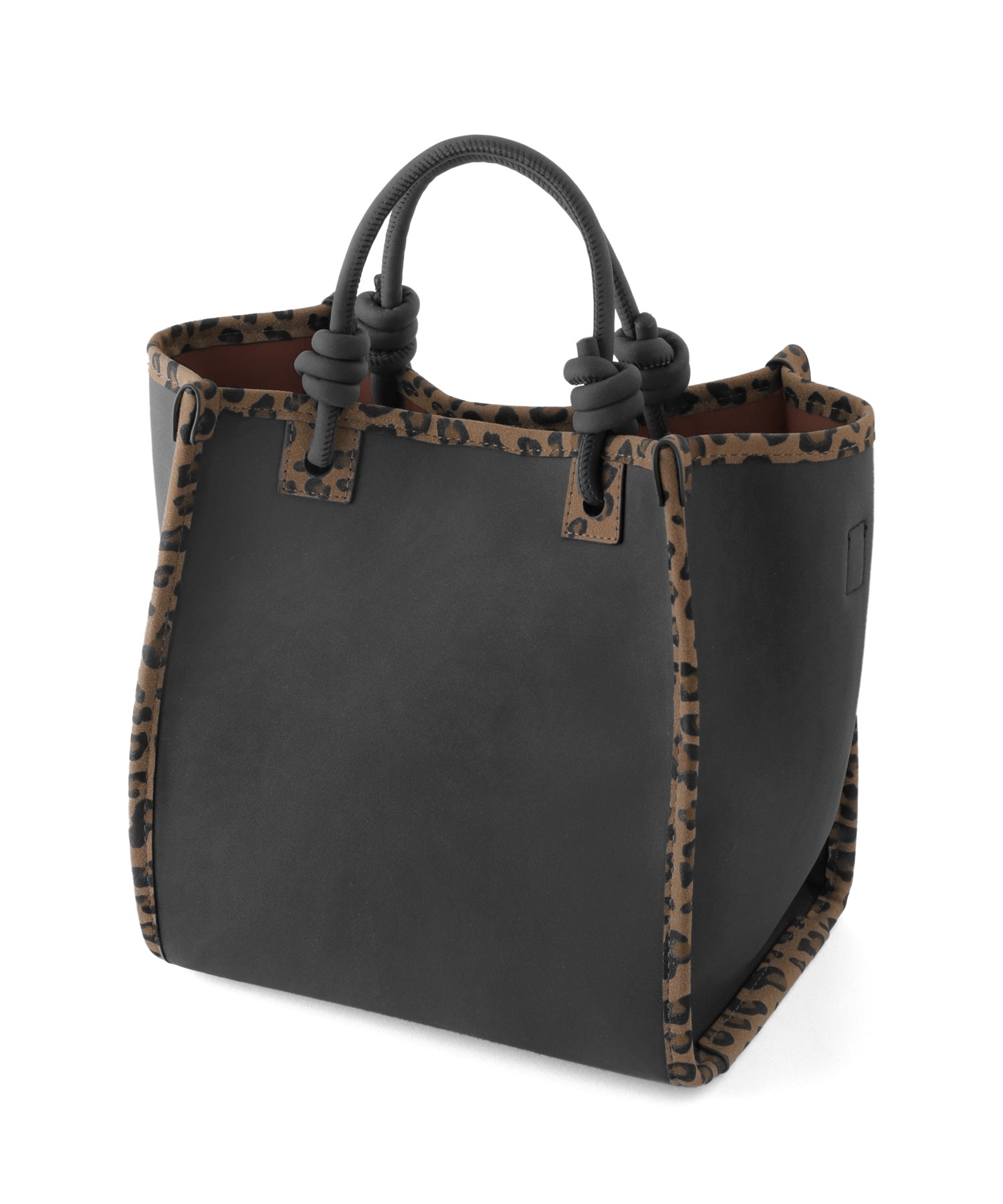 ANEMONE】【Trideep】レオパードスクエア2WAYバッグ｜アネモネ