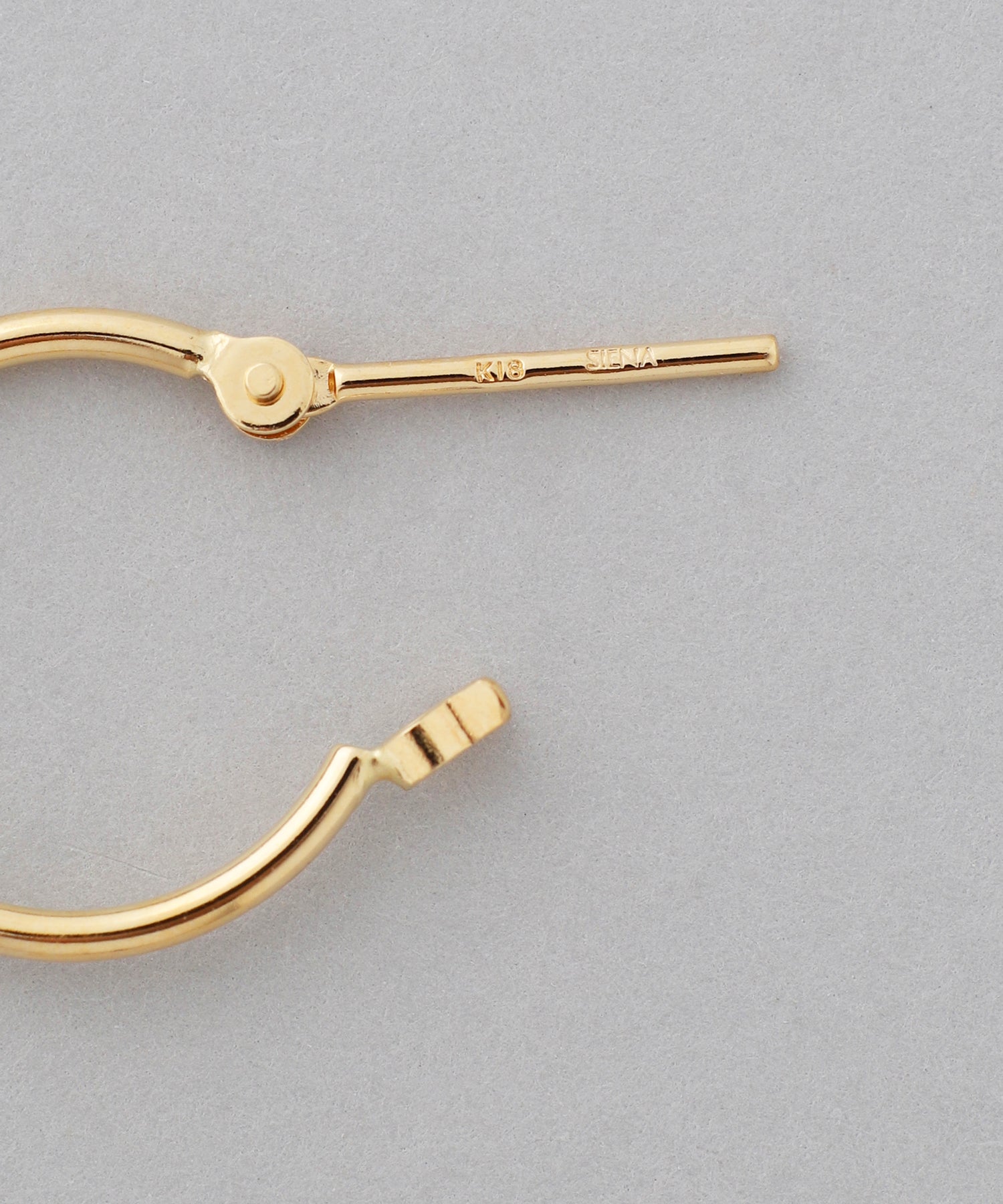 SIENA ROSE】パイプフープピアス[S]｜アネモネ・シエナロゼ・ミミサン