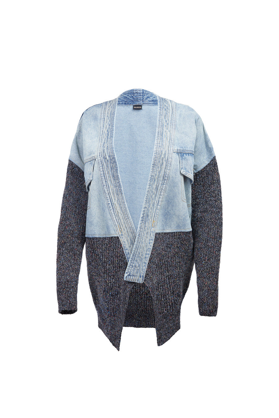 Denim and Grey Combo Jacket – SAACHI