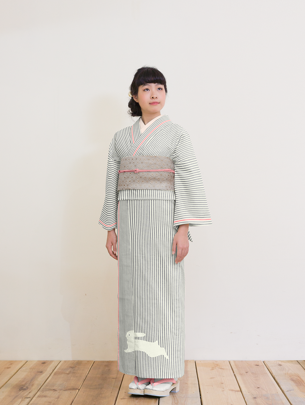 うさぎ柄 セオα着物（浴衣） | ＃さく研究所