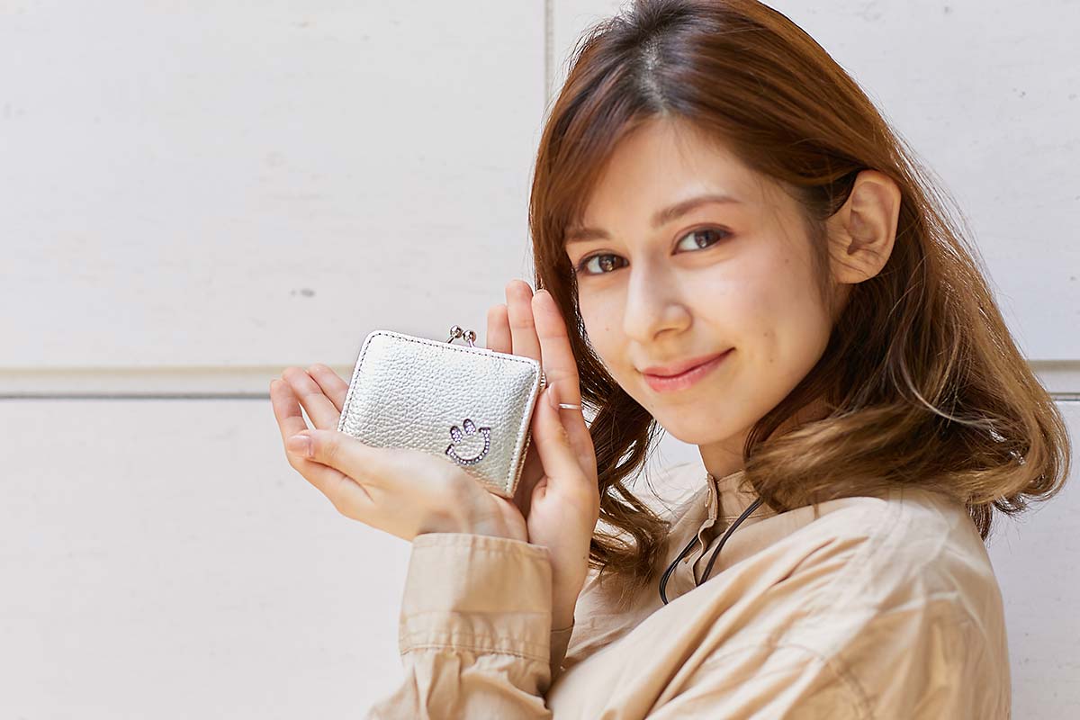 スマイル がま口 コインケース 1712