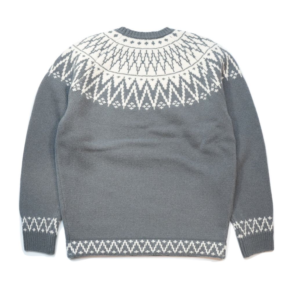 NORDIC EXTRAFINEMERINOWOOL SWEATER / GRAY – SC WEB STORE