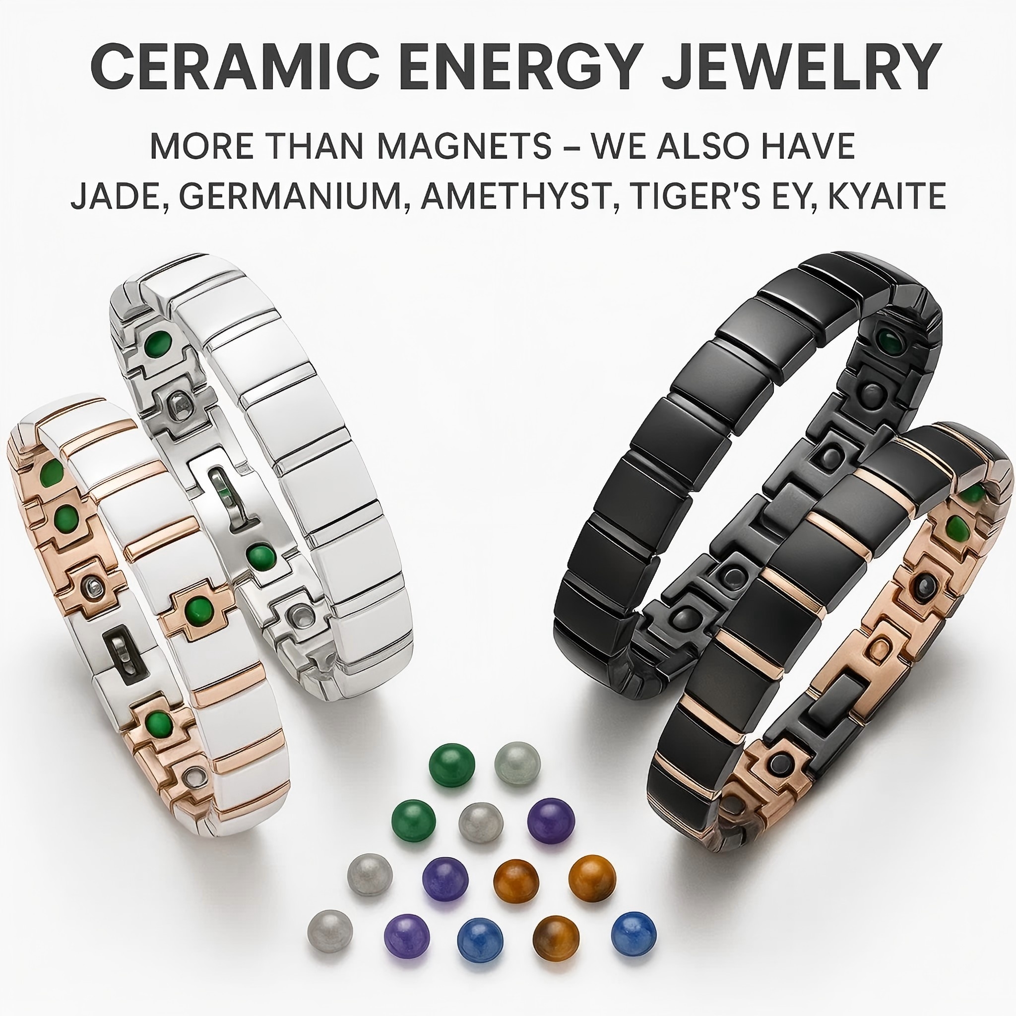 Japanese Jade Jewelry - Energix Health Magnetic Bracelet