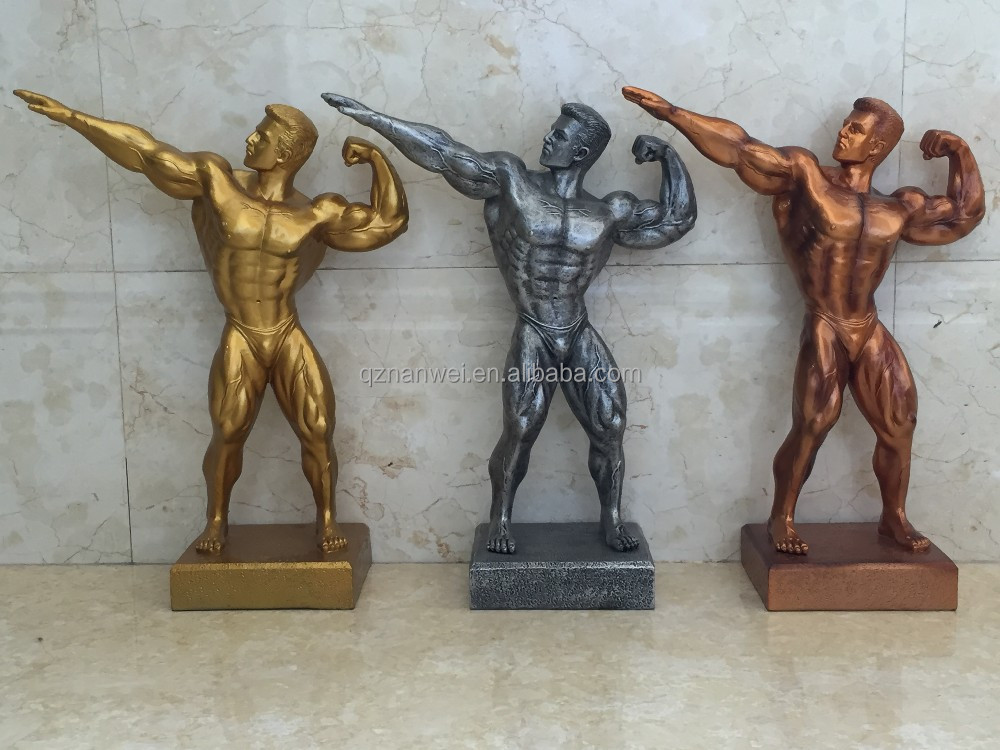 レジンアーチャー 男性ボディービルダー トロフィー彫刻 フィットネス用