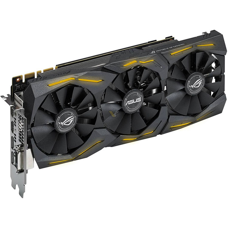 中古ASUS ROG STRIX GTX1080 O8G GAMINGグラフィックスカード8GB