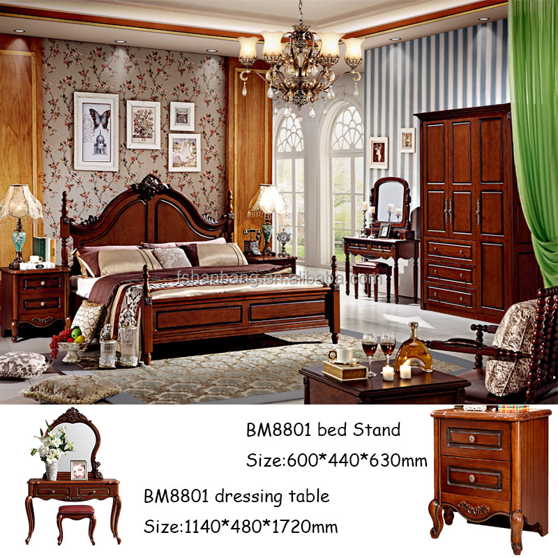 アメリカンカントリーコロニアル寝室セット無垢材家具| Alibaba.com