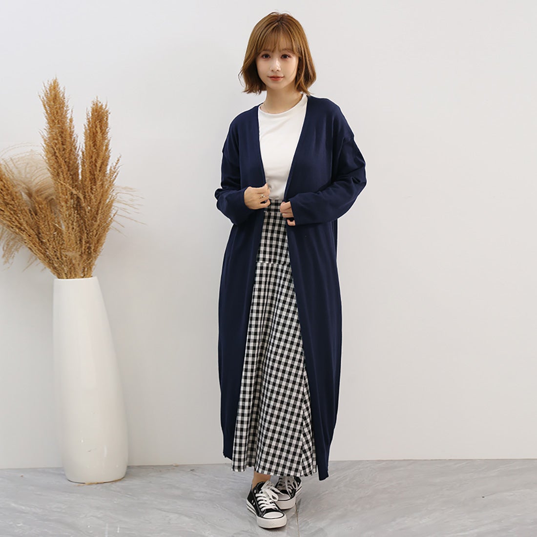 ドゥー ベル Doux Belle カーディガン ドルマン ロングカーディガン 秋