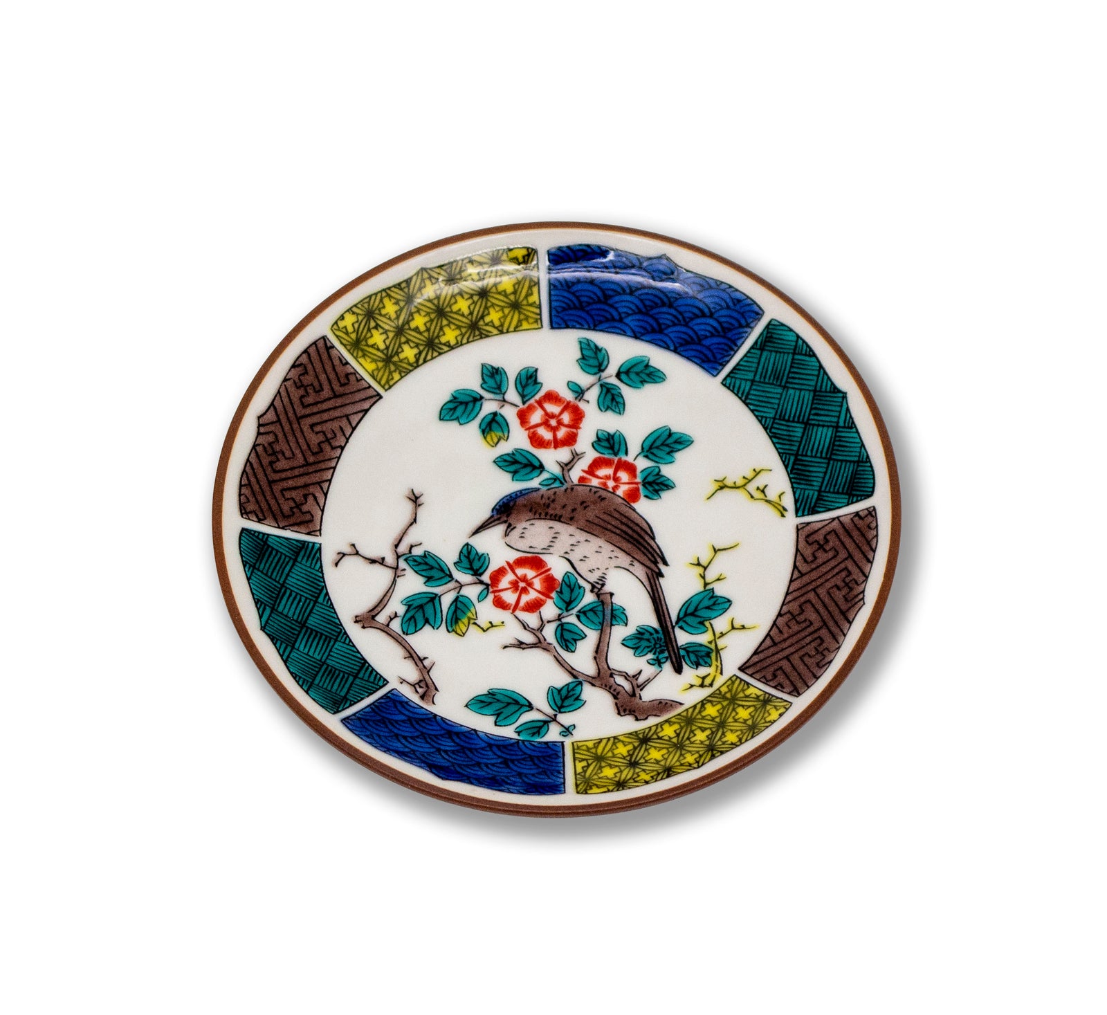 お値下げしました、九谷焼 おかめ・鬼盃