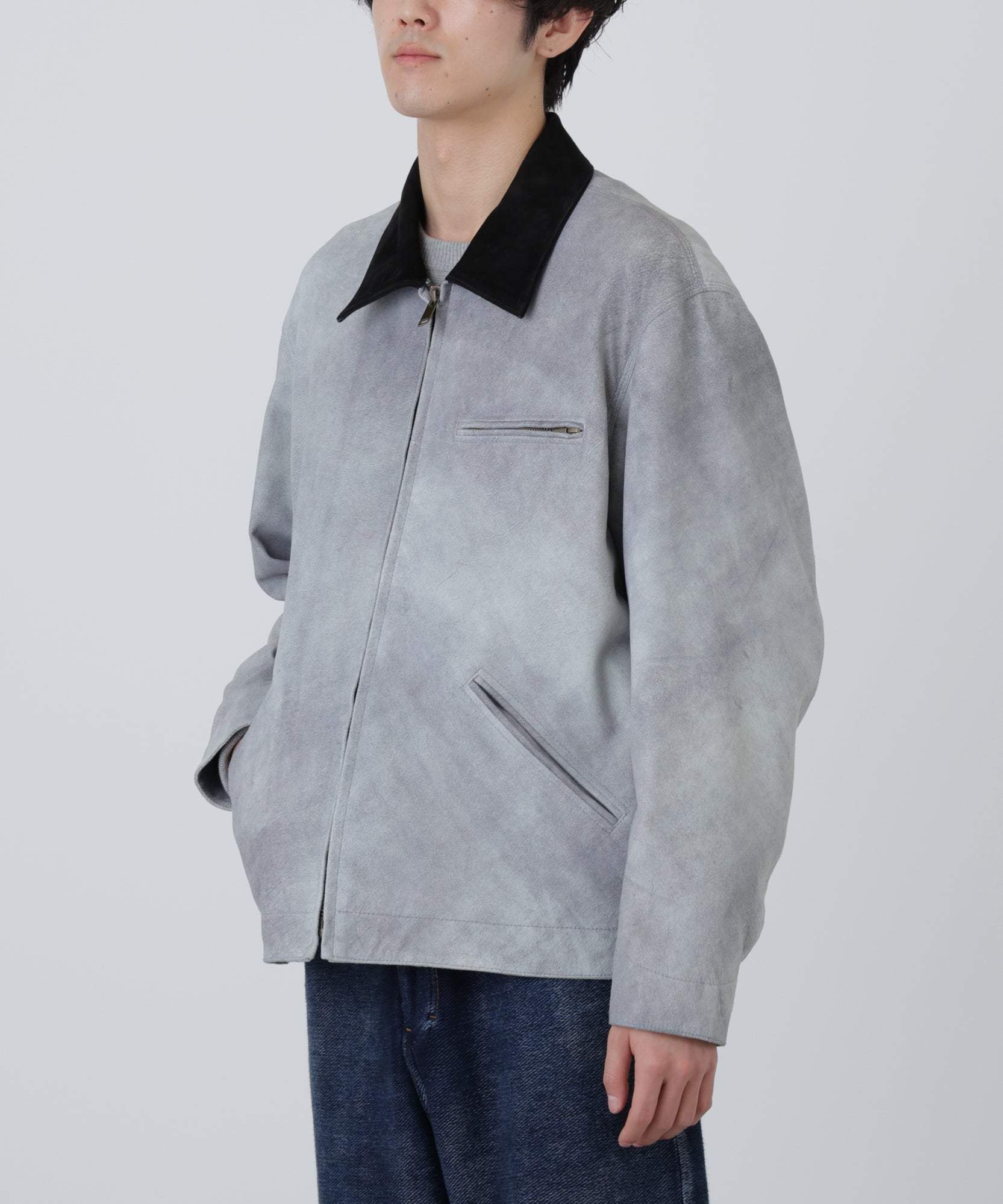 LEATHER DETROITJACKET ‐Goat suede Antique finish‐ | SEVEN BY SEVEN