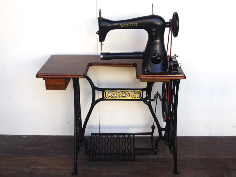 No.402 SINGER 17-23 シンガー製 腕ミシン 足踏みミシン：アンティーク
