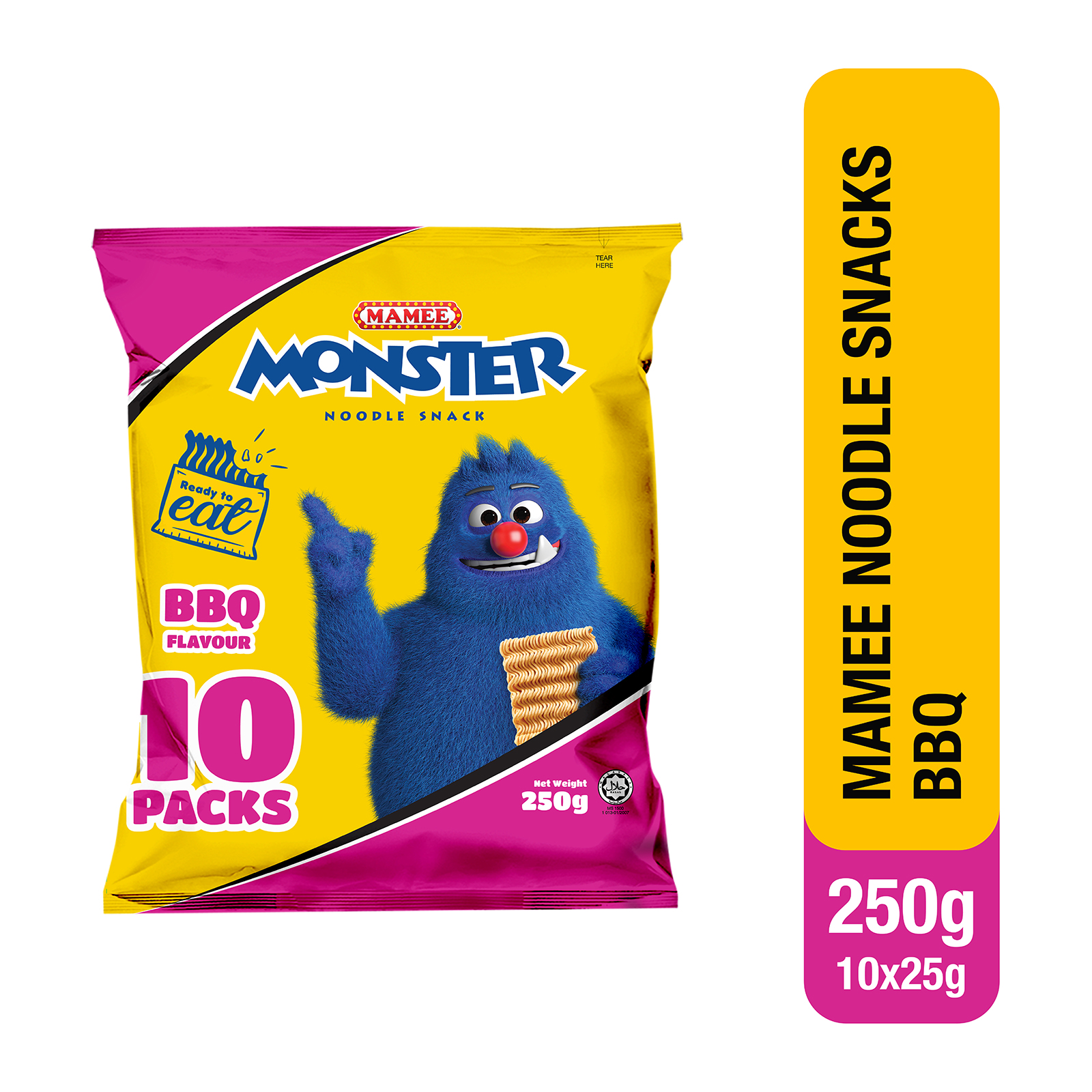 Mamee Monster Chicken Flavour Noodle Snack (Pack Of 10) | Lazada