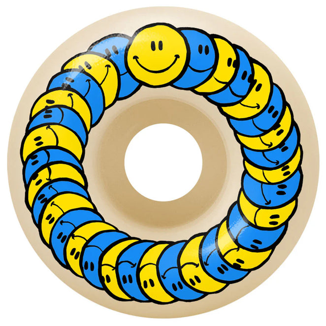 Spitfire Spanky Happy Classic Formula Four 99D Yellow Blue Wheels