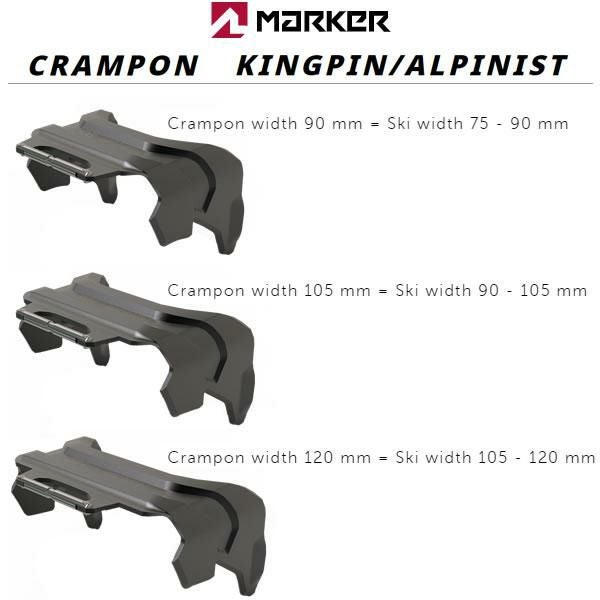 マーカー ビンディング KINGPIN ＆ ALPINIST 専用 クランポン 3サイズ