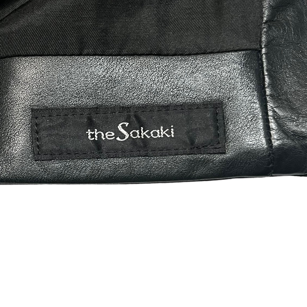 the Sakaki(ザサカキ) All leather stadium jacket remake haori