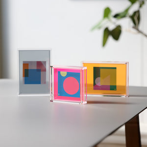 手作り刺繍アート女性 安全な透明アクリルフレーム付き 約40x60cm