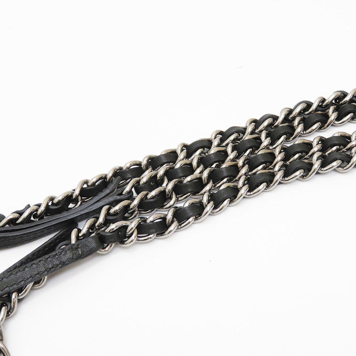 MIUMIU/ミュウミュウ】 チェーン スタッズ ショルダーバッグ レザー 黒