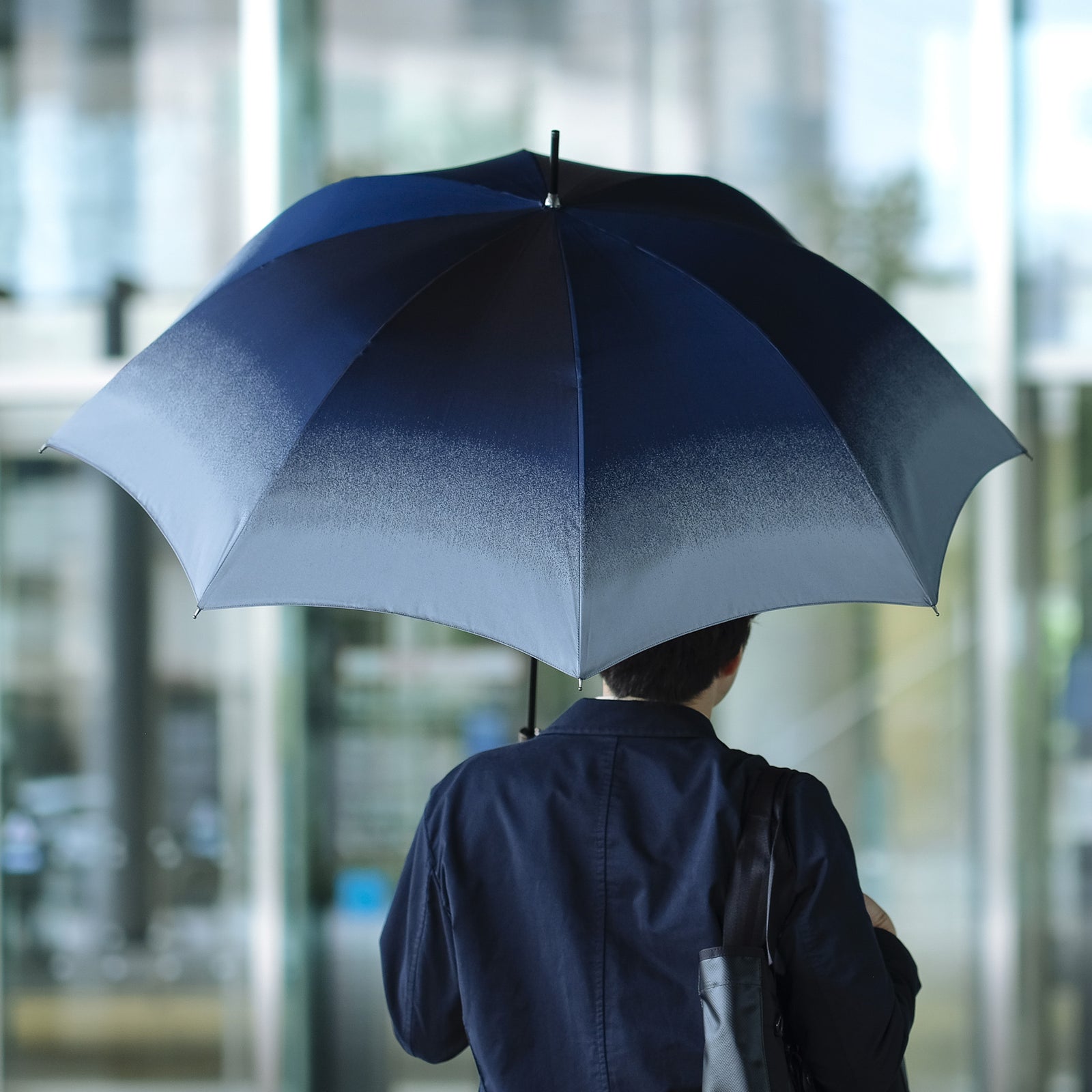 大人のメンズ長傘！上品なデザインの晴雨兼用雨傘8本骨65cm