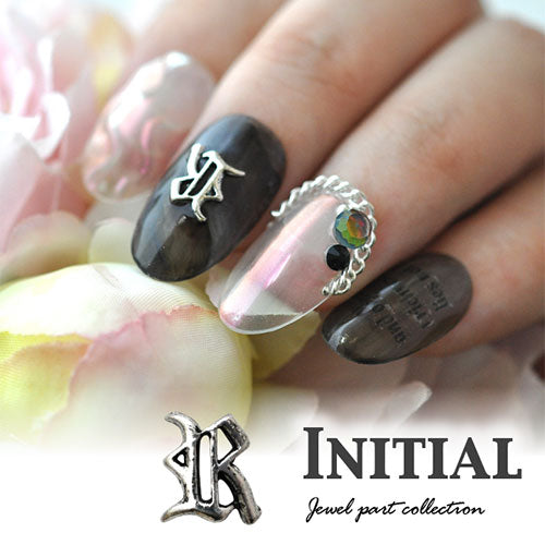 ネイルパーツ イニシャル アルファベット 英字 アンティーク | ネイル